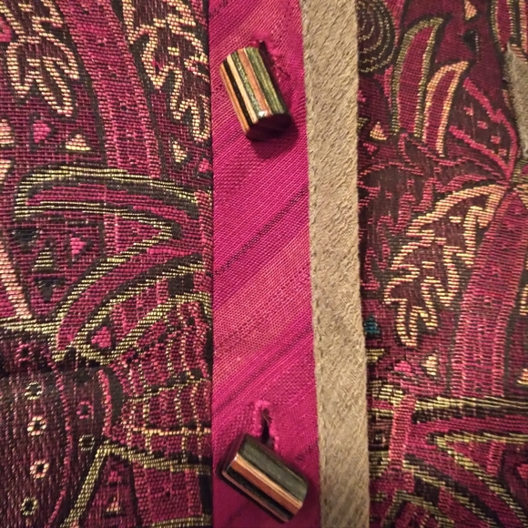 Vintage Canvasbacks Tencil & Linen Palm Trees Vest Size Large - Picture 14 of 14